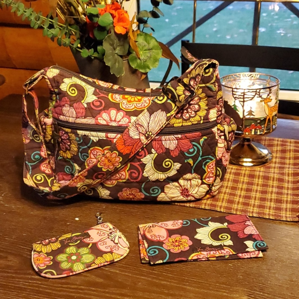 Vera Bradley purse coin purse checkbook holder !
